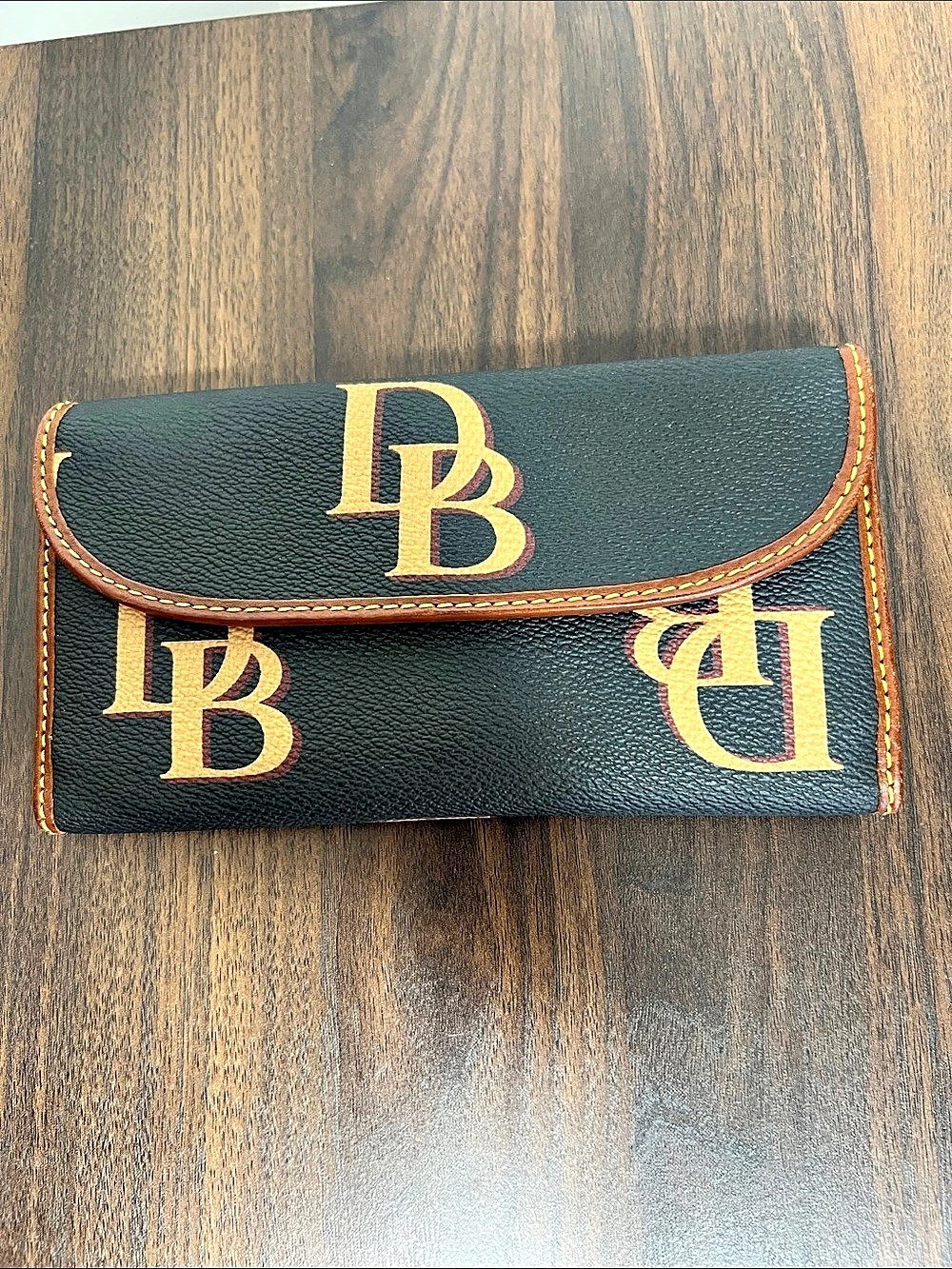 Dooney & Bourke DB Monogram Continental Flap Wallet